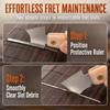 Sawtooth Design Fret Groove Repair Tool Silver Guitar Luthier Tool Kit  For Guitar Repair