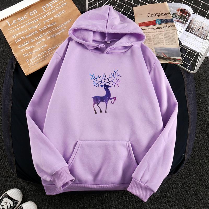 2026 Korean Style Women's Hooded Velvet Sweatshirt & Loose Jacket for Autumn Winter