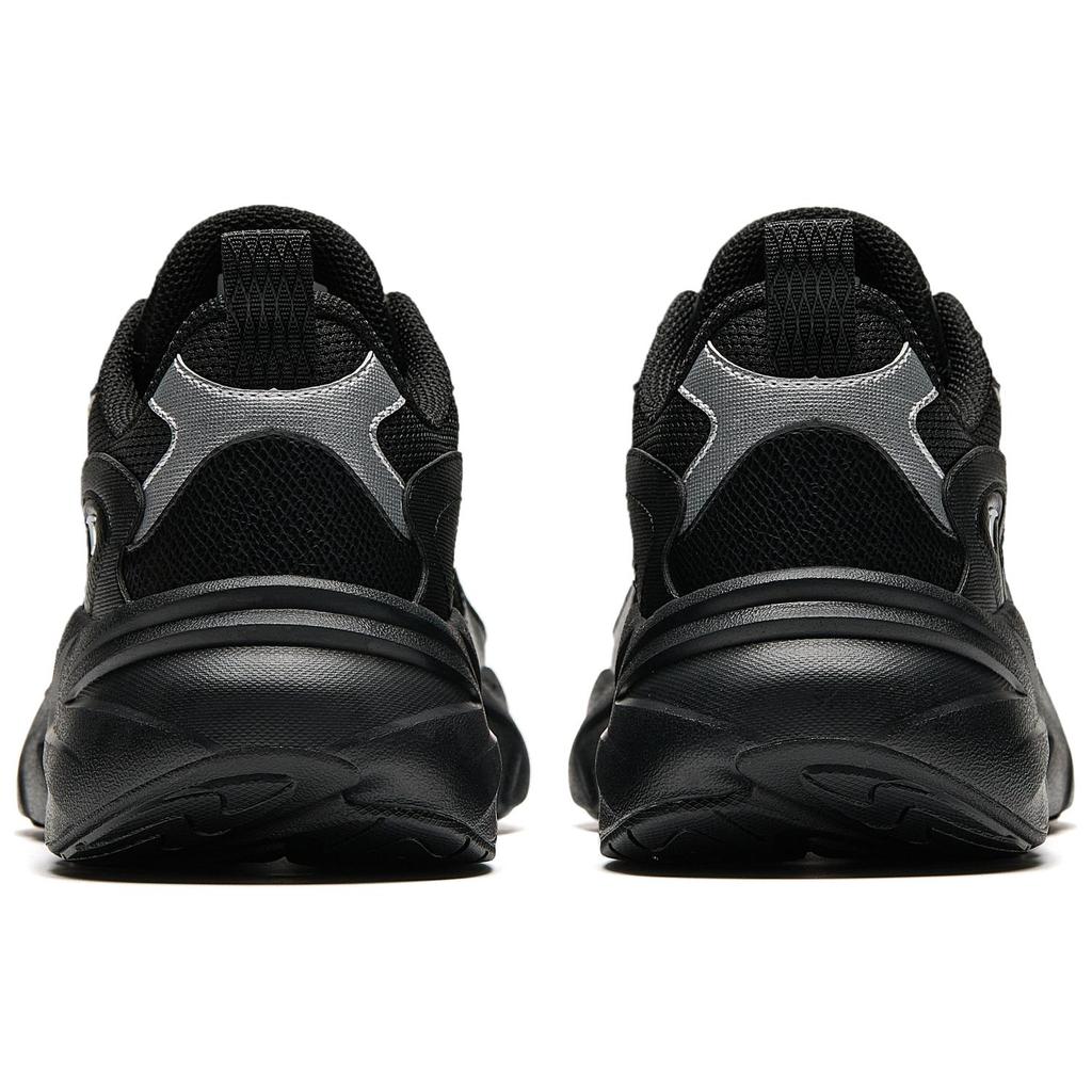Anta Yunqi Sports Comfortable Non-Slip Wear-Resistant Breathable Low-Top Casual Shoes Men sneaker Black Silver 912518808-5