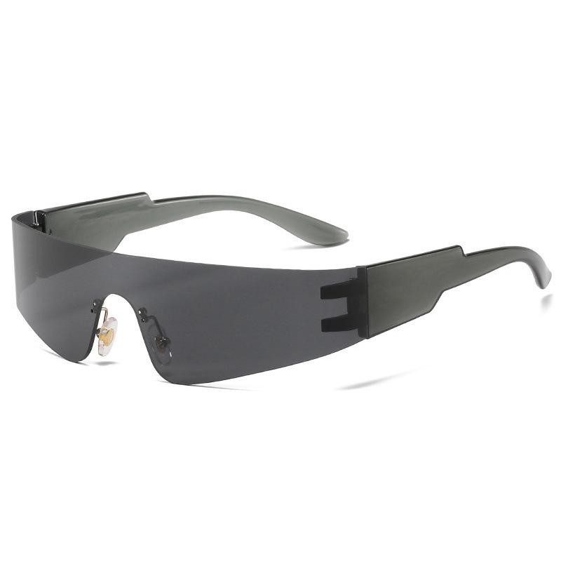 Future Technology Sense Punk Frameless Integrated Sunglasses Trendy Men And Women Cycling Sunglasses
