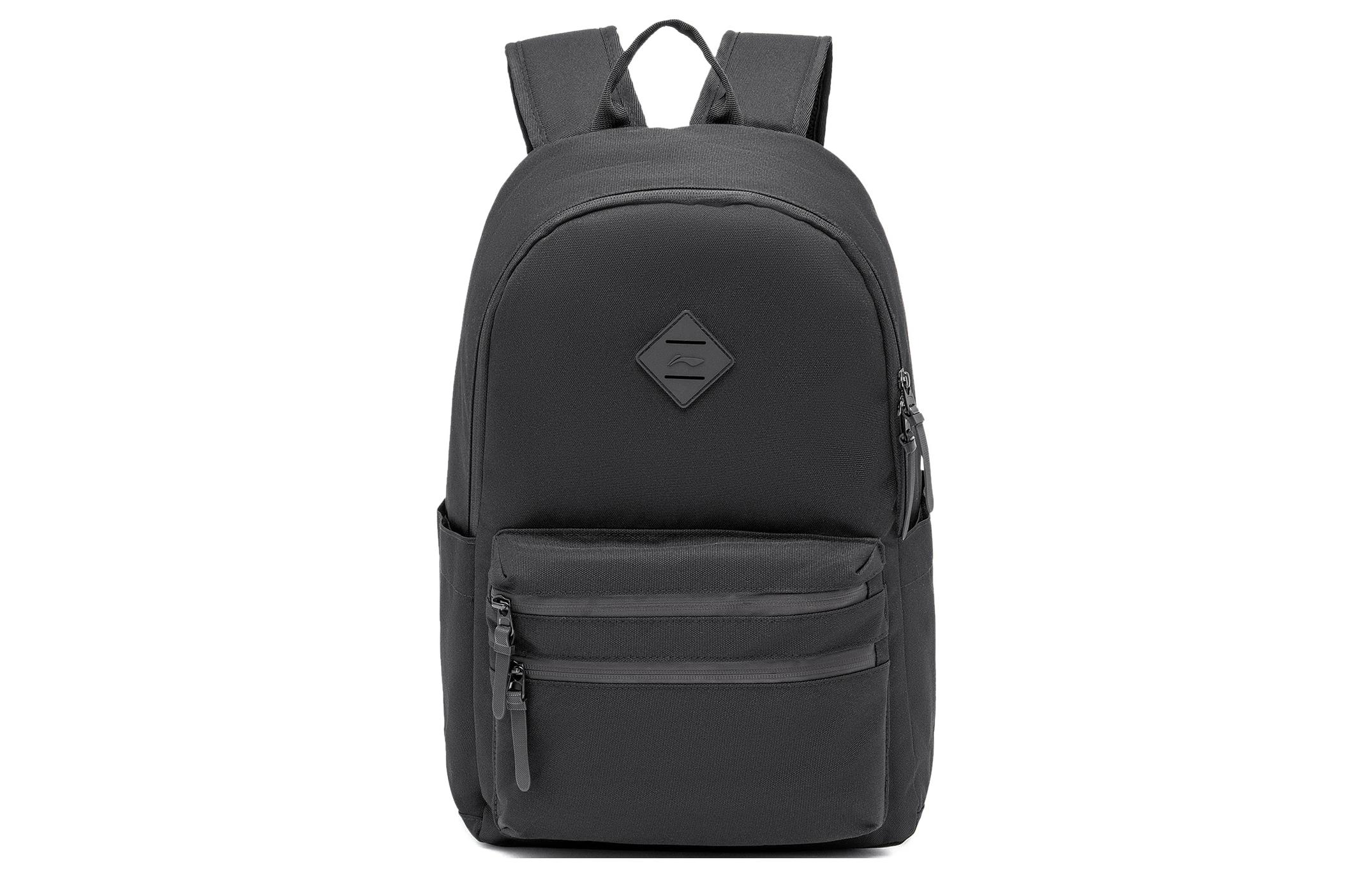 Li Ning Fitness Series Polyester Backpack Regular Unisex Black ABSR090-2