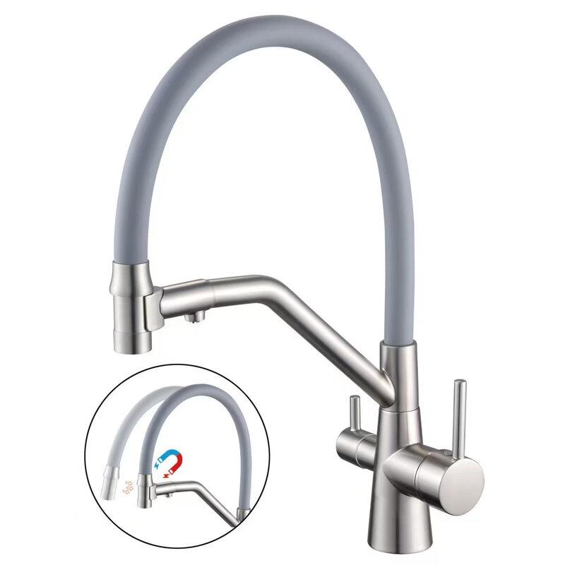 TLXT Kitchen Hot and Cold Rotating Faucet