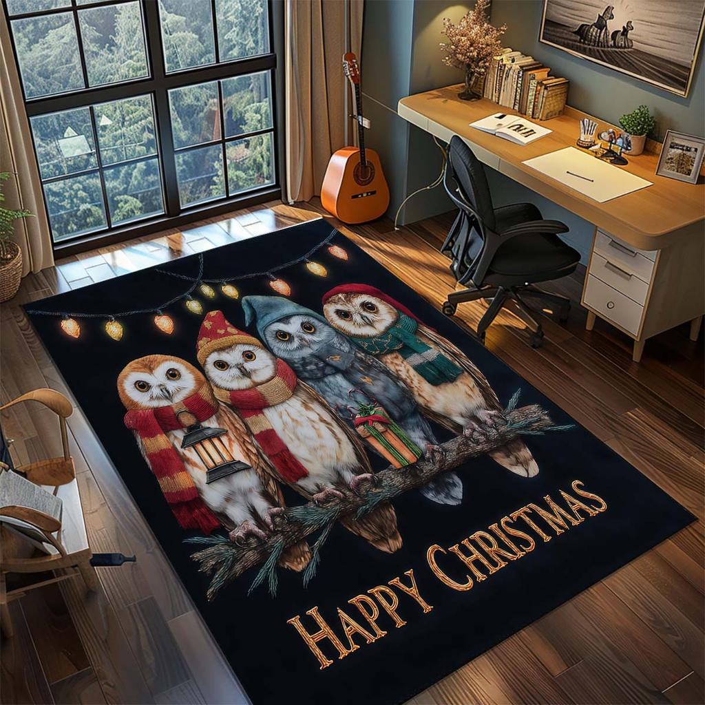 Harry Potter Magic Owl Anime Rug Carpet Large Area Rug Non Slip Washable Floor Mat Gamer Room Bedroom Home Decor