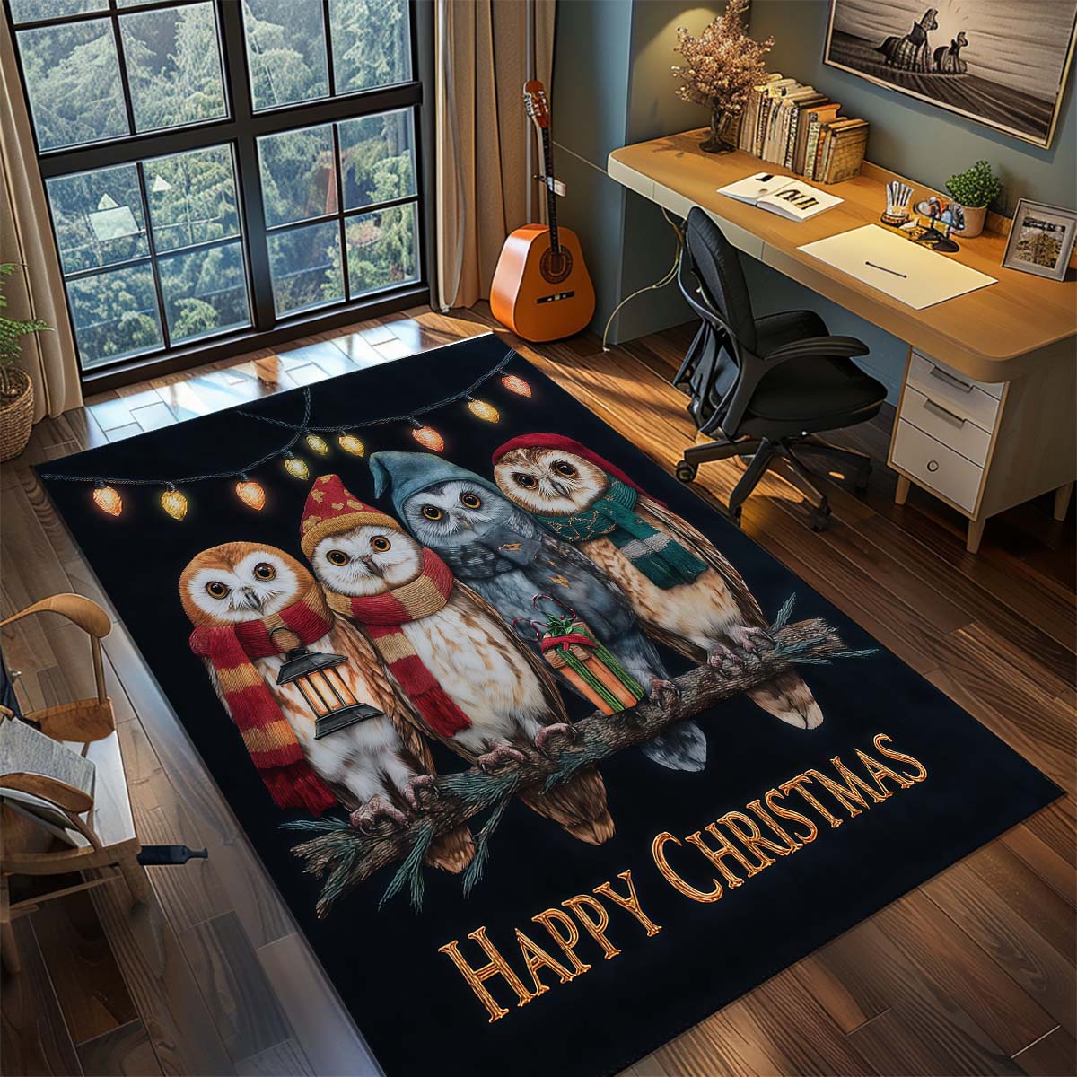 

Harry Potter Magic Owl Anime Rug Carpet Large Area Rug Non Slip Washable Floor Mat Gamer Room Bedroom Home Decor -QJY 60x90cm