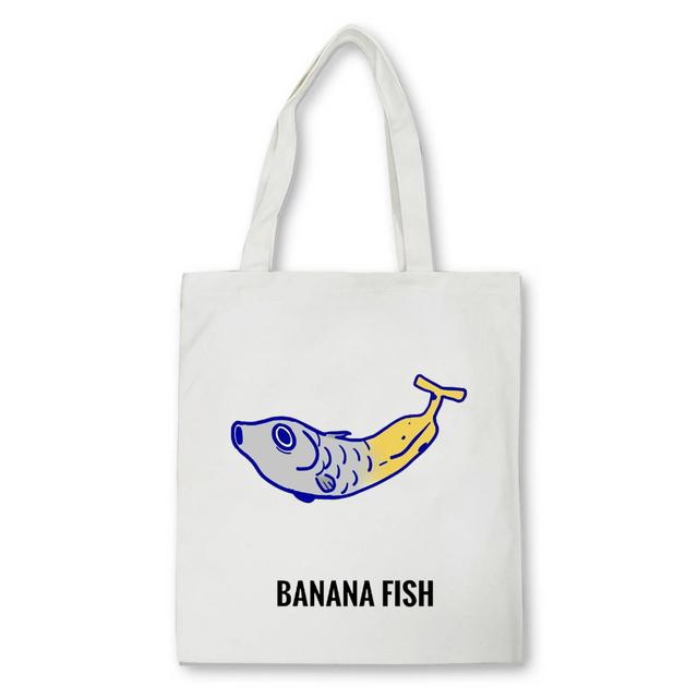 Anime Banana Fish Graphic Dámské Nákupní tašky Kabelky Látkové Plátěné Tašky Dámské y2k Opakovaně použitelné tašky přes rameno