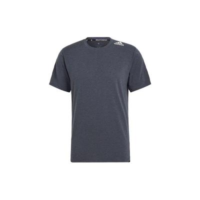 Solid Color Sport Casual Round Neck Short Sleeve T-Shirt Men Tops Grey HB9205