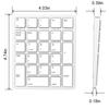 Jomaa 26 Tasten kabellose Nummernblöcke, wiederaufladbare USB-Zifferntastatur, tragbare Finanzbuchhaltungs-Nummerntastatur für Laptop