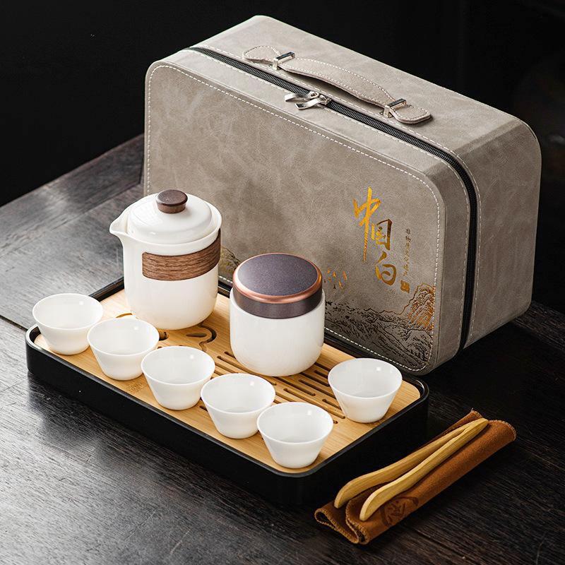 High-end Tea Set, Rough Pottery Pot Travel Outdoor Kung Fu Tea Set