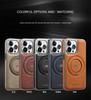 Luxury Magnetic 360 Rotation invisable Kickstand Wireless Charging Leather Case For iPhone 15 Pro Max 14 Plus 13 12 11 Cover
