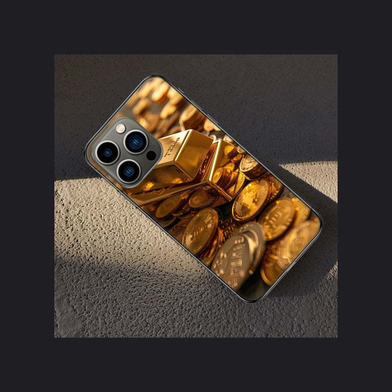 Gold Bar Wealth and Finance Phone Case For Apple Iphone 16E 16 Pro Max 15 Plus Soft 13 12 Mini Cover 11 14 Pro Max Capa 8 7 SE S
