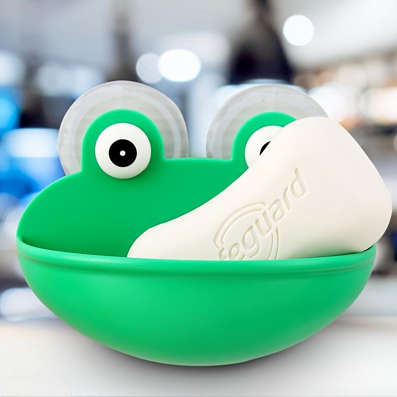 1pc Suction Cup Frog Soap Dish - Soap Box - Creative Design - Little Frog Soap Holder - Soap - High Aesthetic - Soap Rack