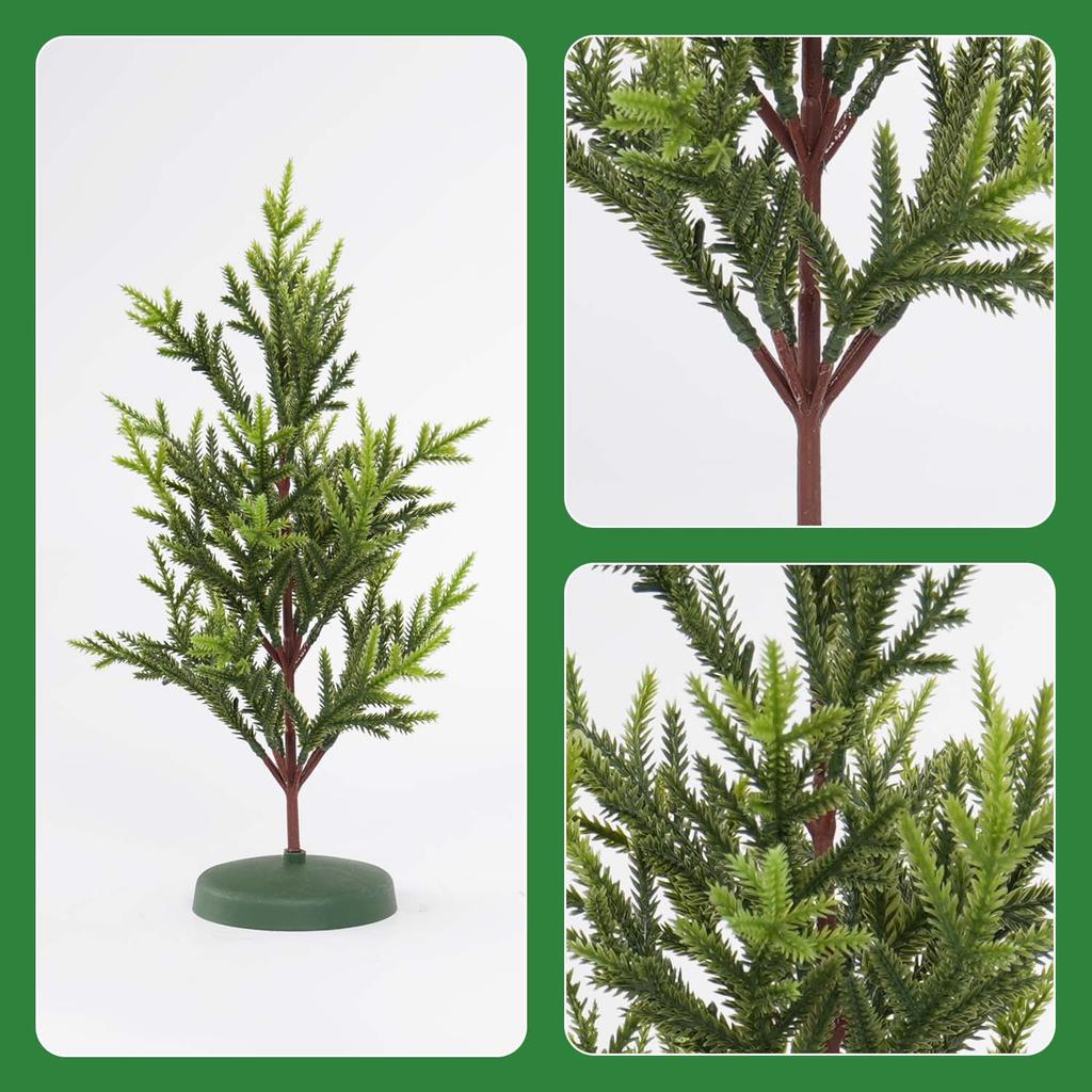1PC 37CM Artificial Green Evergreen Christmas Tree Home Tabletop Christmas Tree DIY Party Window Decoration