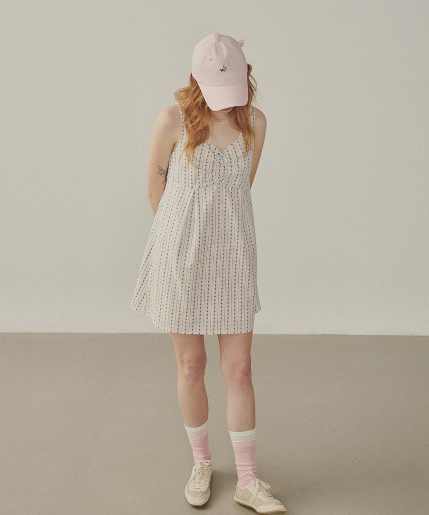 Melly And Rose Rose Embroidery Mini Dress (315299)_White