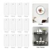 Pack of 12 Adhesive Picture Frame Hooks Easy Installation Wall Hangers for Photos Posters and Paintings Display Shelf