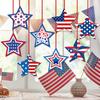 Themed Day Independence Star Shaped Hanging Ornaments Scene Arrangement Props