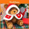 Christmas Teddy Bear Plush Toy With Christmas Shawl Design For Kids And Adults