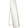 40 x 160 cm Rectangular Full Length Mirror - Gold Tone