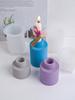 DIY Round Vase Dried Flower Container Concrete Silicone Molds Candle Holder Casting Aromatherapy Bottle Crafts Mould Home Decor