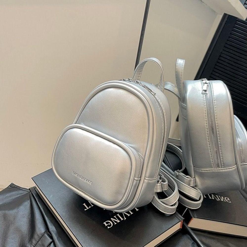 Mochila quadrada mini bolsa de ombro de couro pu nova mochila feminina adolescente