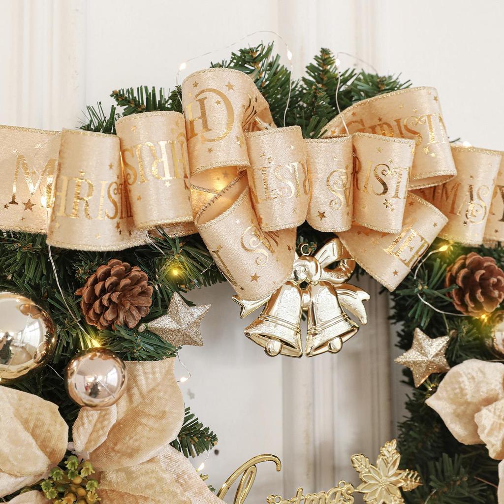 New Enchanted Luminous Christmas Wreath - Window & Door Decoration