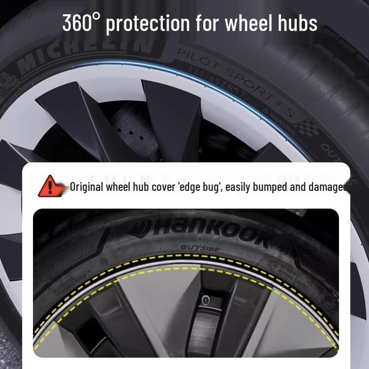 Tesla Model Y 20-Inch Wheel Rim Protective Hubcap - Anti-Scratch, Full Coverage Modification Accessory