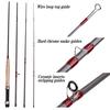 Fly Fishing Rod Fly Fishing Poles Super Hard Fishing Rod Tackle 4-Piece 9-Feet Lightweight Fly Rod