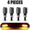 4pcs 3leds Motorcycle Indicators Mini LED Turn Signal Light Flasher Amber Signal Lamp Blinker Intermitentes Moto for Honda