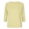 Shop Women S Round Neck 5 Side SpliT Banding T ShirT Yellow Dai wSh 20415