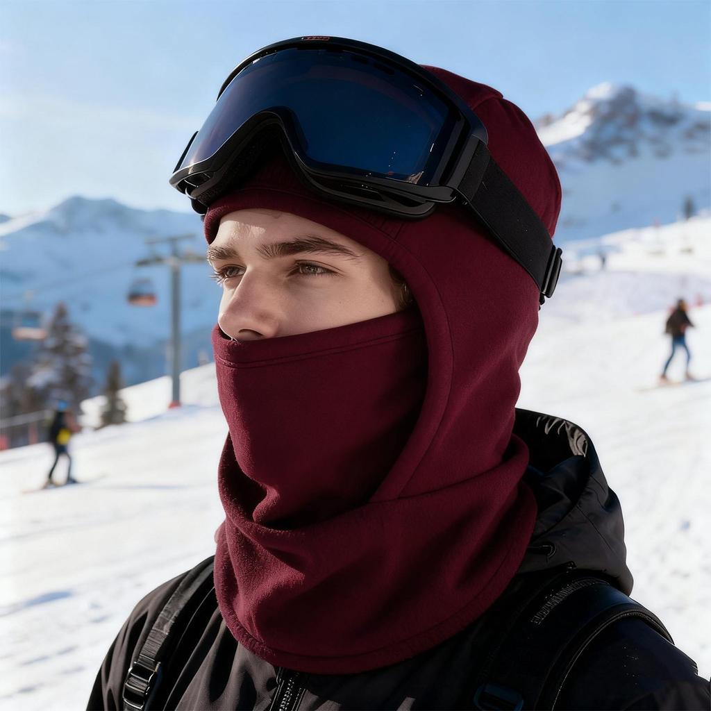 Ski Face Cover Windproof Waterproof Thermal Hat Outdoor Snow Warm Hat Skiing Hood For Women Adults Outdoor Motorcycle Cycling