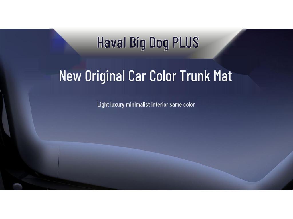 Haval Big Dog PLUS 2026 Trunk Mat: Full Coverage Interior Tail Box Accessory