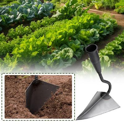 Triangle Hoe Agricultural Land Turning Loose Soil Hoe Rake Hand Trenches Plow/Plough Hoe Farmin B3N2