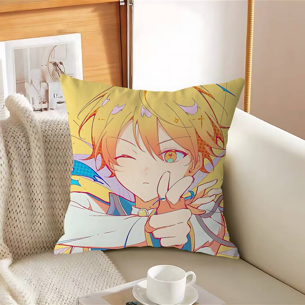 TenmaS T-Tsukasa Cartoon Pillow Case Removable Washable Cushion Cover – All-Season Soft Linen