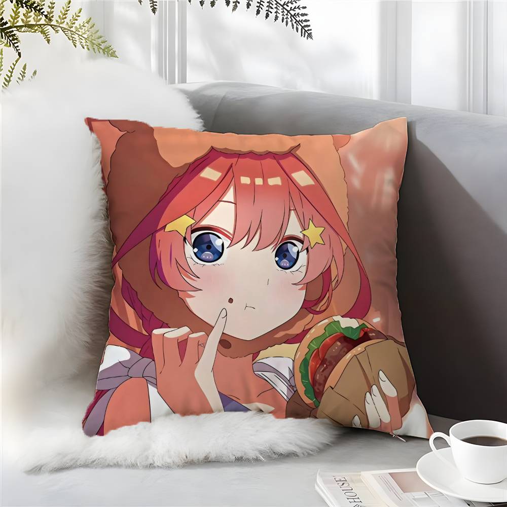 The Quintessential Quintuplets-MT Nakano Itsuki Pillow Case Comfort Sofa Bed Silky Elegant Invisible Zipper Pillow Cushion Cover