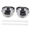 2pcs Replacement Flip Straw Lid with Handle Leakproof Flip Top Water Bottle Lid for 30oz Stainless Steel Cup