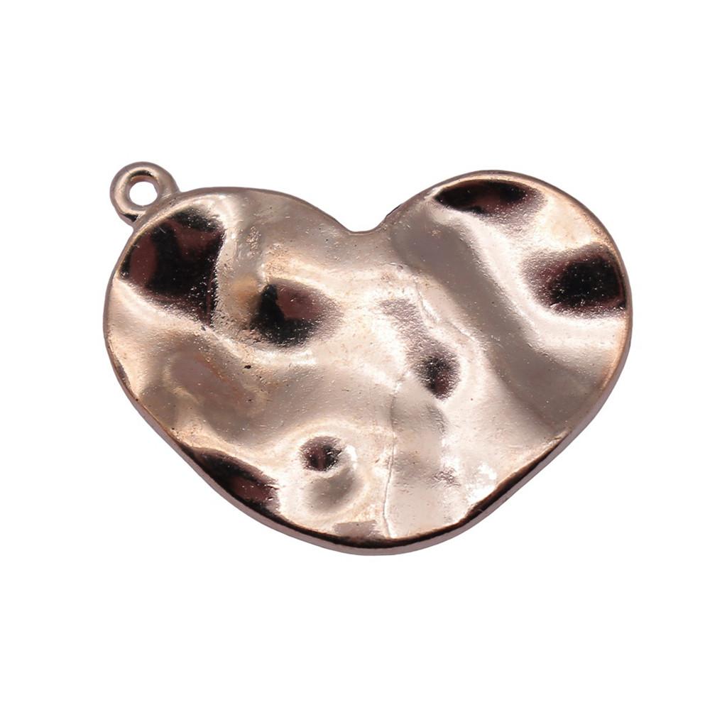 Filigree Heart Charms Antique Alloy Pendants For Vintage Floral Jewelry