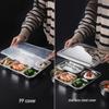 ZISIZ Stainless Steel Divided Lunch Tray