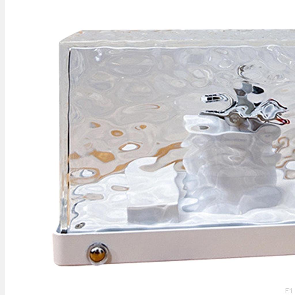 Dynamic Rotating Water Ripple Night Light, Crystal Light Lamp, Ceiling