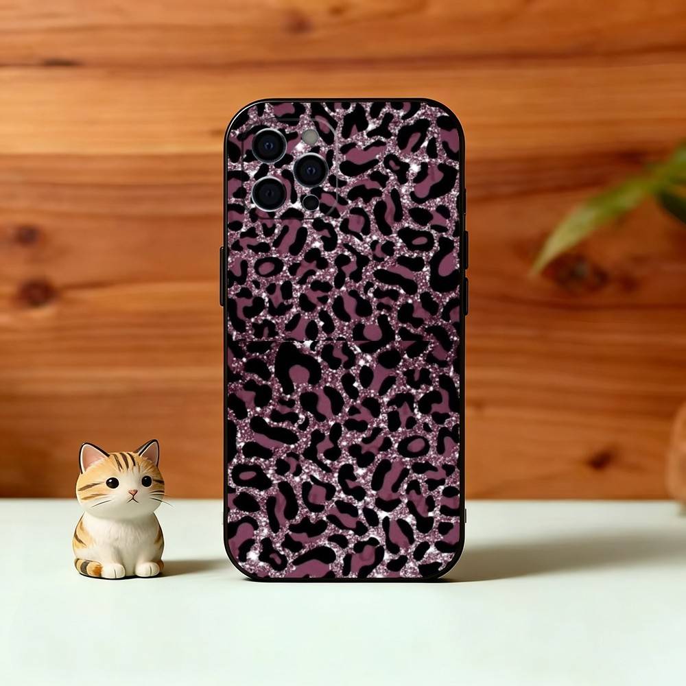 

Leopard print Phone Case Silicone Soft For IPhone 17 16 15 14 13 12 11 X XR Plus Pro Max Plus iPhone12PROMAX