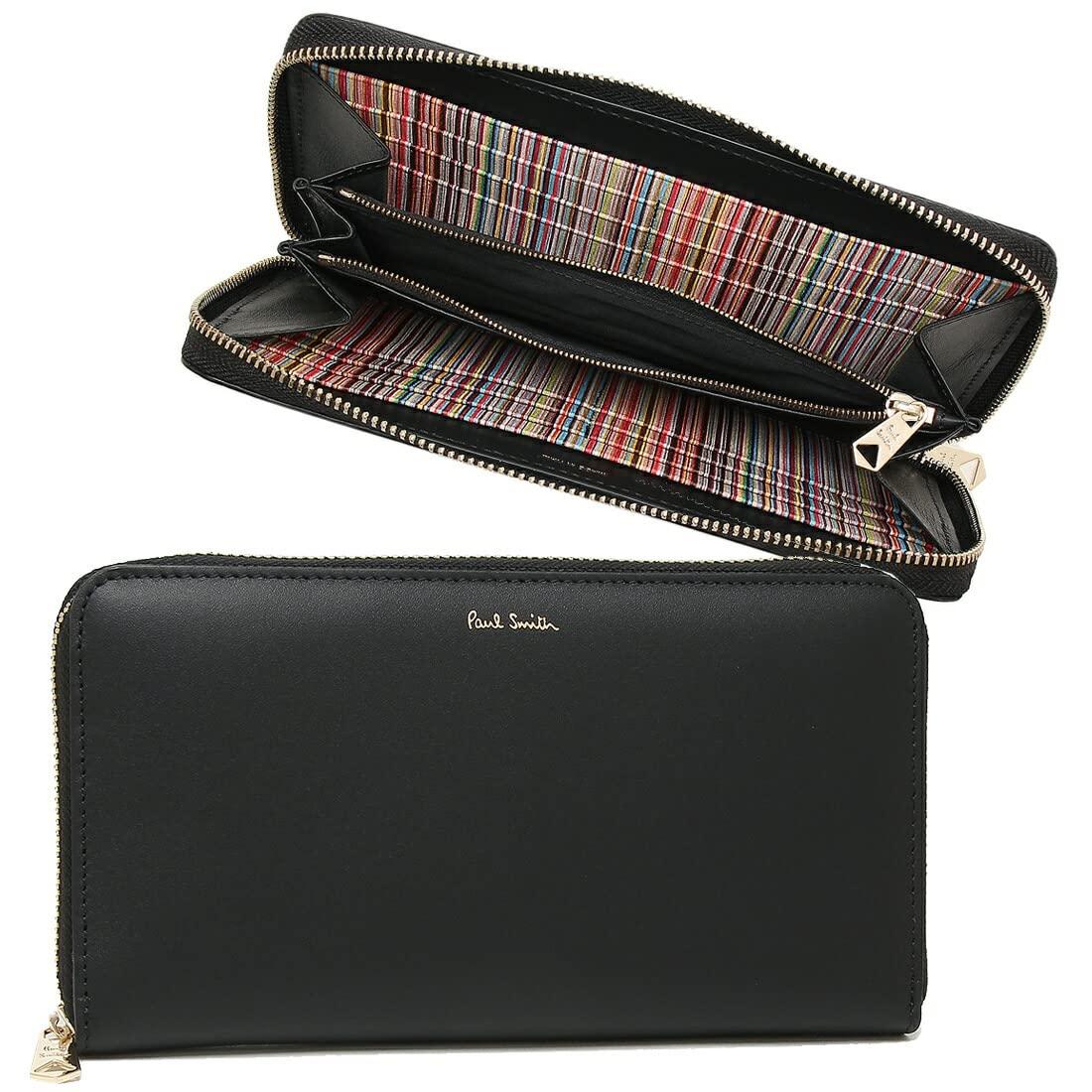 

Paul Smith Multistripe Long Size M1A4778 Wallet, Black, Men s/Women s, BMULTI, 79, [Used] чорний