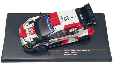 International Trade KB Model 1/43 Toyota GR Yaris Rally1 Winner 2023 Rally Japan #33 E.Evans Finished Product RAM24SP-001C