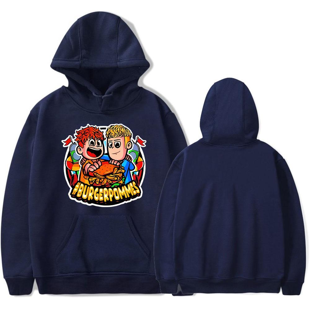 2026 Herren Damen Hoodie Burger Pommes ICrimax Hoodies Streetwear Harajuku Lässig Cartoon Aufdruck Kapuzenpullover Sweatshirts