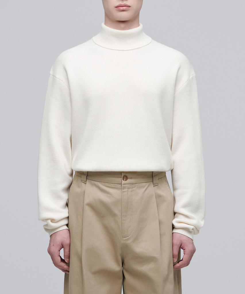 MUSINSA STANDARD Minimal Turtleneck Knit [Cream]