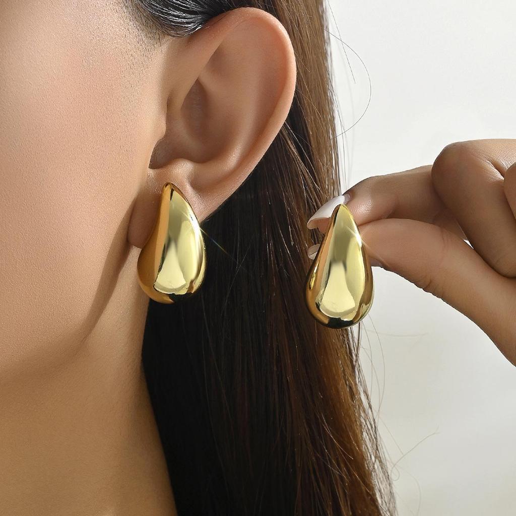 Plump Water Drop Acrylic Dangle Earrings - Simple & Fashionable Jewelry for Women
