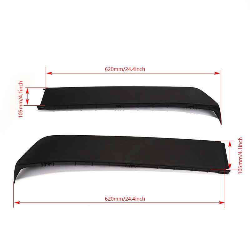 2Pcs Deep Duckbill Chin Lip Spoiler for VW Golf Jetta Mk1/mk2 Rabbit Caddy GTI GTD 16V Scirocco - Lower Bumper Lip Body Kit
