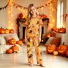 Family Matching Halloween Pajama Sets Short Sleeve T-Shirt and Pants Print Wear for Women Men Kids
