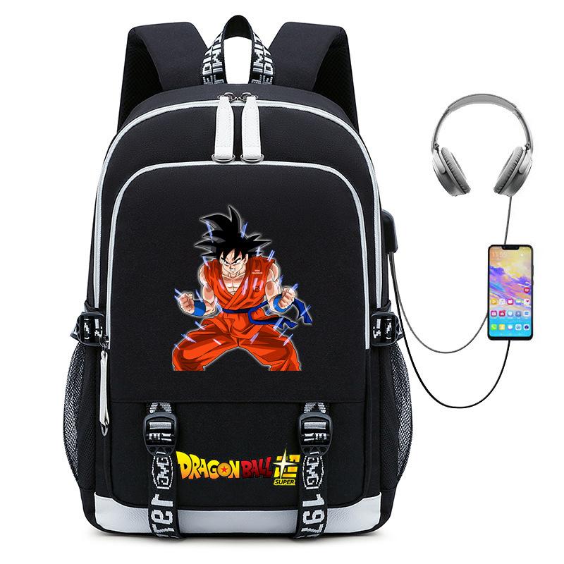Dragon Ball Sun Wukong School Bag Animation Peripheral Male and Female Students Leisure Backpack Charging Computer Backpack