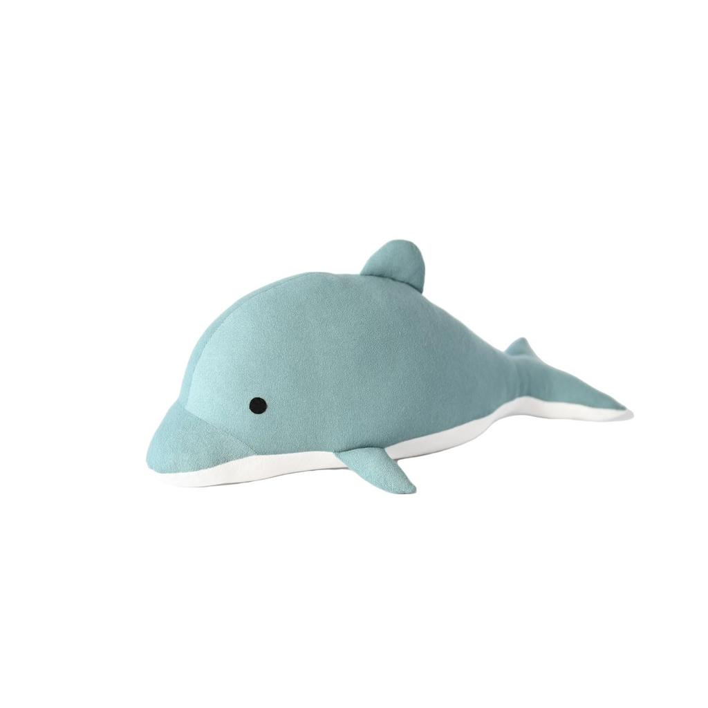 EMBALANCE MINON (Dolphin) Plush Body Pillow, Medium, Blue, T92315, Made In Japan
