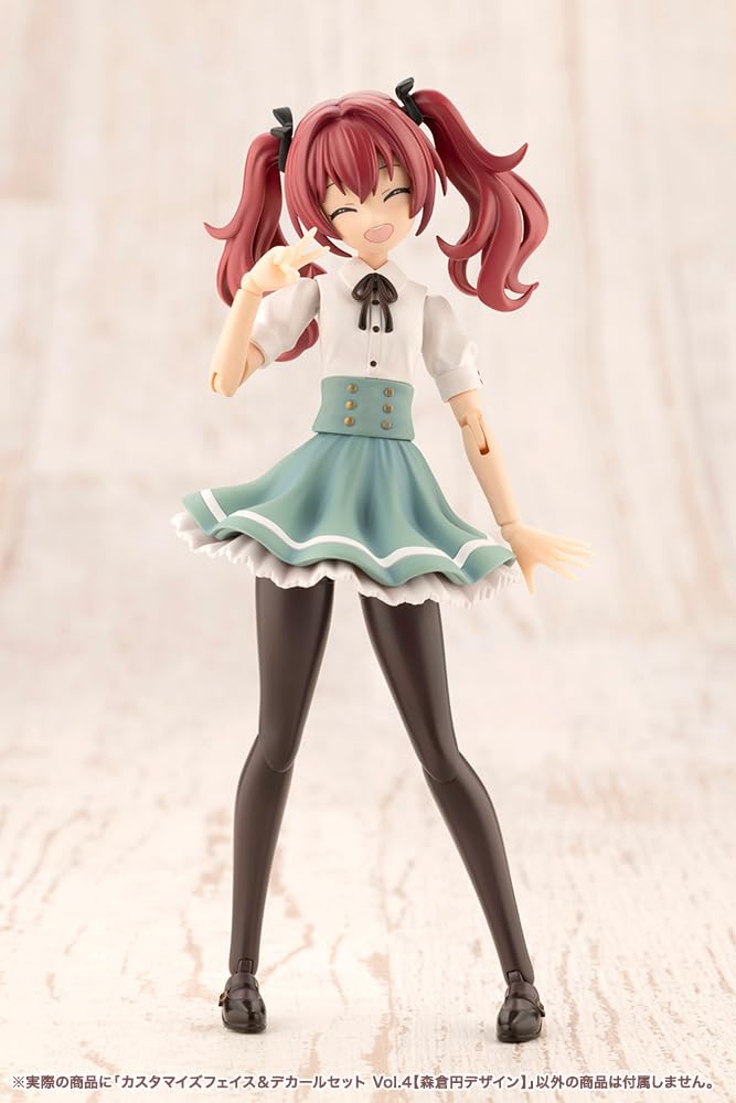 Kotobukiya "Sousai Shojo Teien" Customized Face & Decal Set Vol. 4 [Madoka Morikura Design] Approximately 18mm Tall 1/10 Scale Plastic Model