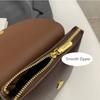 Vintage Leather Crossbody Bags for Women 2024 Designer Brand Female Small Flap Shoulder Underarm Bag Armpit Handbags and Purses