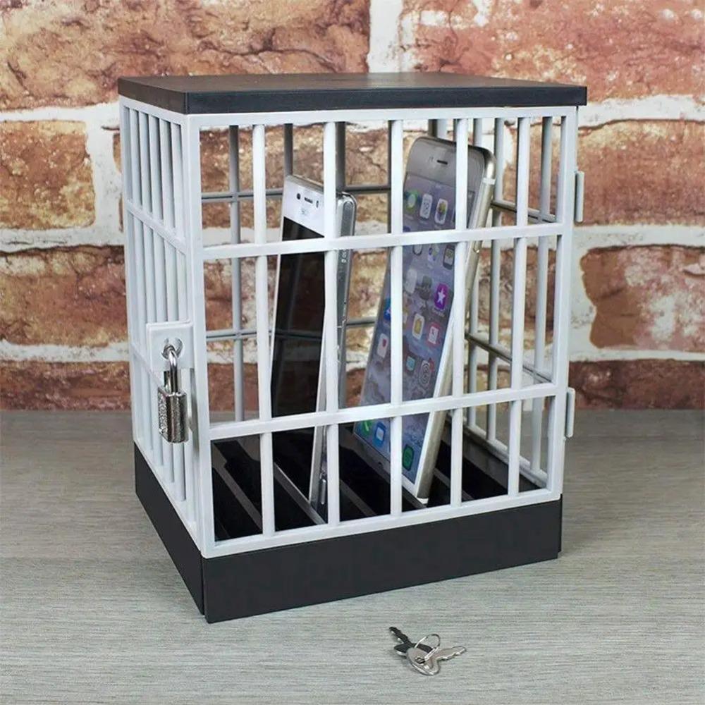 Locking Cage Mobile Phone Jail Safe Cell Lock Up Multifunctional Cell Phone Jail Lock Box Home